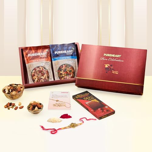 PUREHEART Rakhi Gift Hamper Natural Fruit and Nut, S
